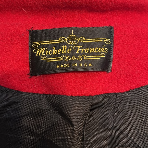 Colorblock 90s Y2K Michelle Francois Women's Jacket ZZ Coat vintage retro wool - Picture 8 of 10